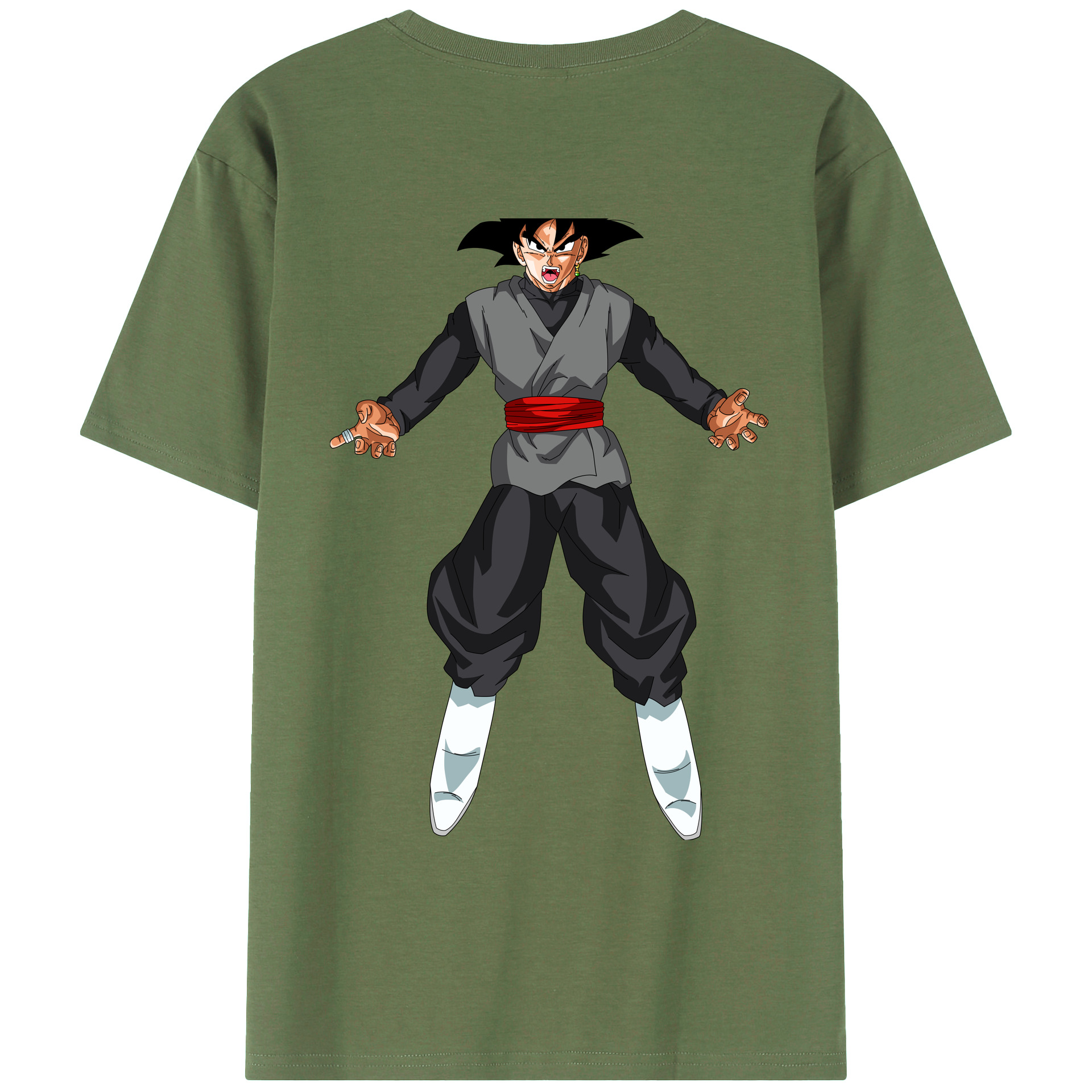 （画像用） ドラゴンボール ベジータ四世（Bejīta Yonsei）DRAGON BALL Vegeta IV 綿100％ メンズ半袖Tシャツ（バックプリント） 通気性